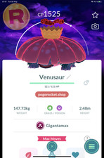 Gmax Venusaur Dark Skies Background Gigantamax Go Reg or 1M FAST TRADE