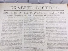 Rare Affiche Révolution Française Chouans 1793 Nantes Fonderie d’Indret Pornic
