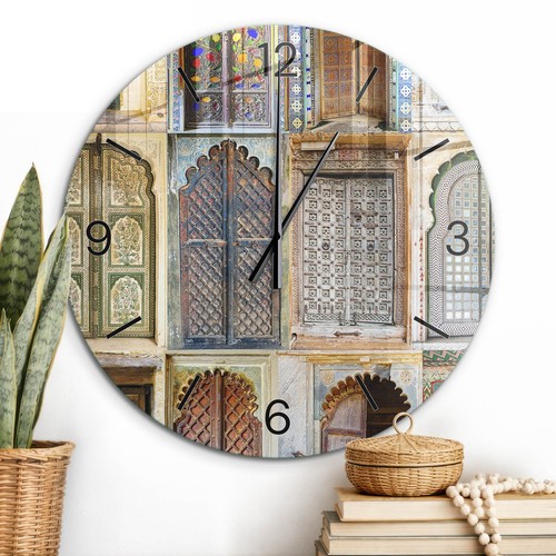 Horloge murale verre - horloge, en