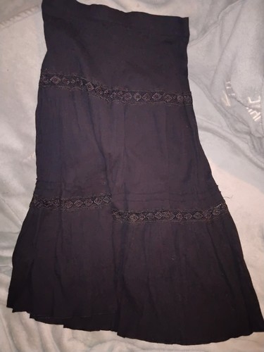 Jupe longue noire - longue,