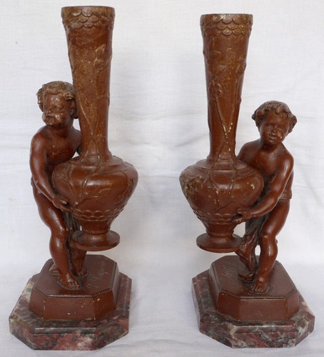 Emile laporte paire statues - emile, de