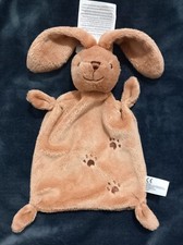 Doudou plat lapin marron