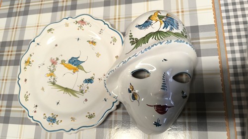 Ensemble masque assiette en - ensemble, et