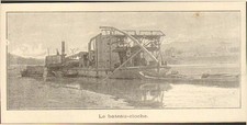 BATELLERIE DU RHONE BATEAU-CLOCHE IMAGE 1896