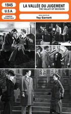 Fiche Cinéma - TAY GARNETT - LA VALLÉE DU JUGEMENT - 1945