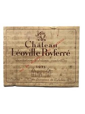 Etiquette Decollée Chateau Leoville Poyferré 1971 - Authentique