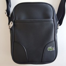Sacoche Zippée Noire Lacoste
