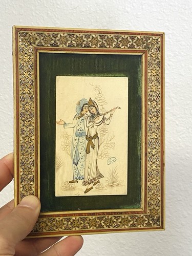 Miniature persanne sur plaque - miniature,