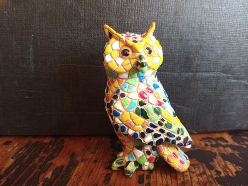 Chouette mosaïque h - chouette, cm