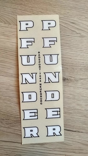 Pfunder vintage sticker - vintage,