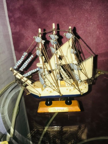Bateau voilier bois clipper - en,