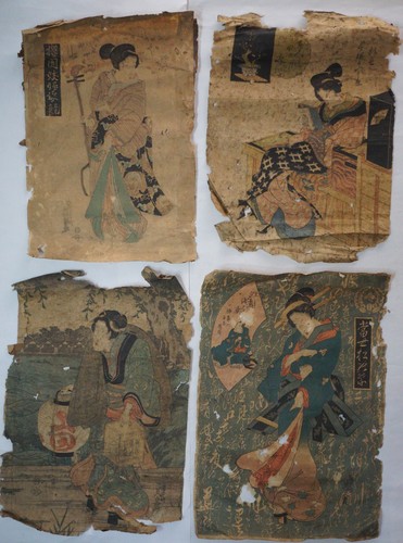 Ancienne estampe japonaise sur