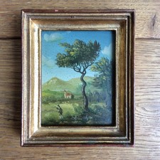 Huile sur Cuivre Petit Tableau