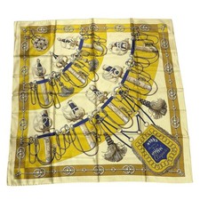 HERMES Carre 90 Soie 100% Foulard Cliquetis Authentique G11181185