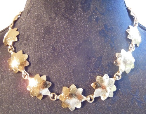 Collier plaqué signé - collier,