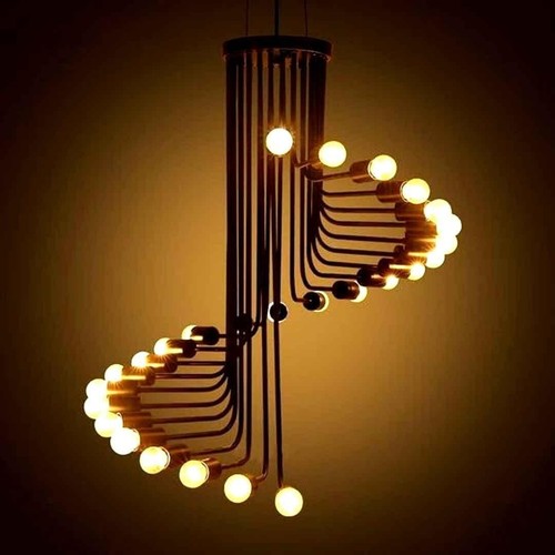Chandelier spirale moderne - chandelier, en