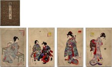 Chikanobu Woodblock Prints