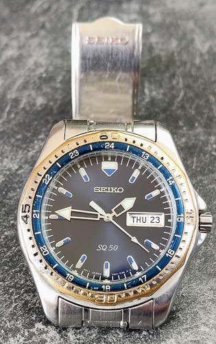 Montre seiko sq50 homme dateur - montre,