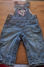 Ensemble 12 mois: Salopette Jean H&M Minnie + Robe Jean Disney Baby Winnie TBE