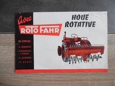 Catalogue prospectus HOUE ROTATIVE ROTO FAHR