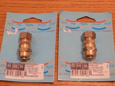 2 RACCORD PER D'ADAPTATION à COLLET GRIPP tube cuivre 10mm G 3/8 TUYAU PLOMBERIE