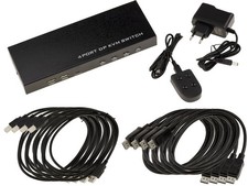 KVM Switch Souris Clavier Ecran 4 PC DISPLAYPORT USB - ULTRA HD 4K 60Hz