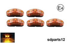 5 Feux de Gabarit 12V LED Orange Position Latéraux Camion Remorque Fourgon * E4