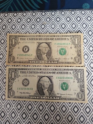 Lot billets usa 1 dollar - lot,