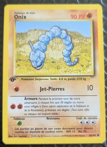 Carte pokémon onix - pokémon,