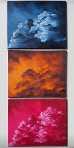 Tableau huile paysage - huile,