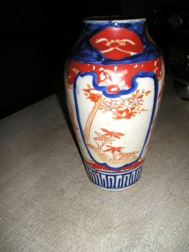 Vase décor imari chine - vase-,
