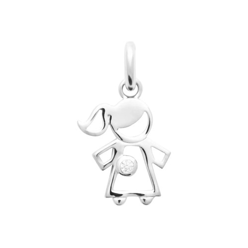 Pendentif petite fille - petite, oxyde