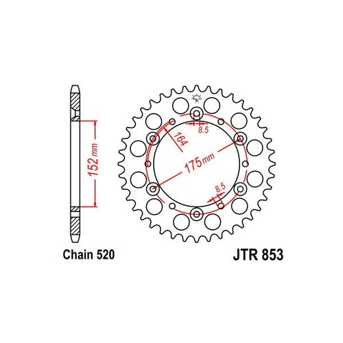 Couronne aluminium 520 z - couronne, p
