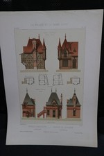 lithographie XIXe architecture