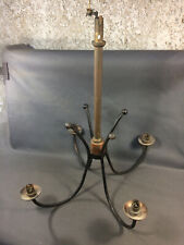 Ancien lustre pour plafond en métal vintage déco années 1950 design 20ème