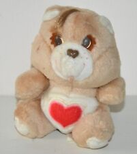 Peluche BISOUNOURS care Bears GROSBISOU TENDENHEART bear Vintage 17 cm 80's 1983