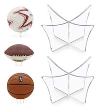 Lot de 2 présentoirs de football en acrylique pour ballon de basketball rugby...