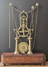 XIXe Rare Pendule Squelette