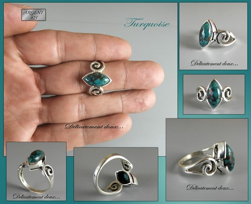 Bague argent 925 et - argent,