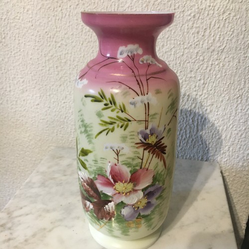 Vase opaline rose - vase,