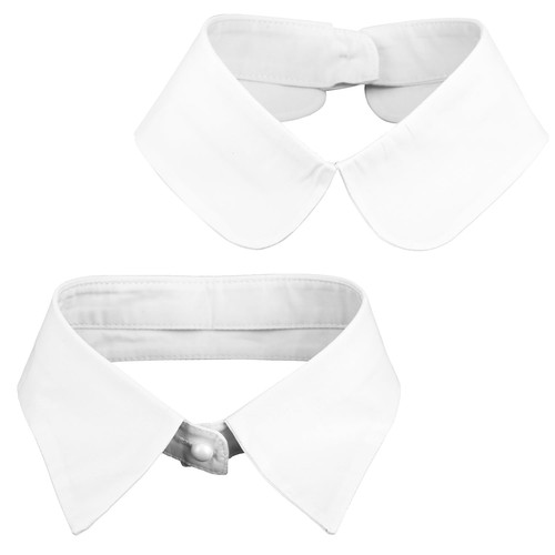 2pcs faux col blanc - 2pcs,