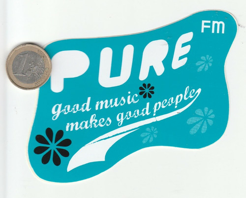 Autocollant radio pure fm - autocollant.,
