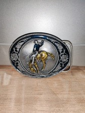 Ancienne Boucle De Ceinture Siskiyou  Cowboy Western Horse 1991 A Saisir 