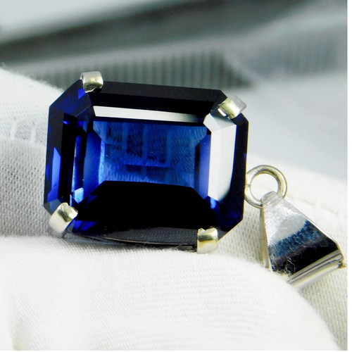 Pendentif pierre gemme saphir - pendentif,