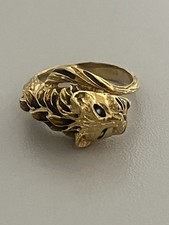 7305- Bague Lion Vintage Or