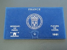 Coffret Monnaie De Paris 1981 Tranche B Fleurs De Coins