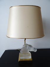 Lampe salon cheval verre - de,