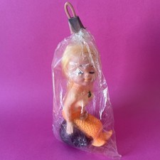 Jouet pouet vintage sirène nue pin-up kitsch tiki Hong Kong MCM squeaky toy 15cm