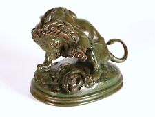 Antoine Louis Barye (1796-1875) LION AU SERPENT N° 3 (esquisse)