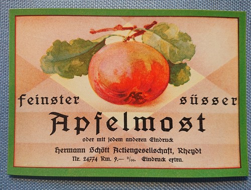 Ancien étiquette jus - Étiquette,